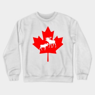 Canada flag wildlife collection Crewneck Sweatshirt